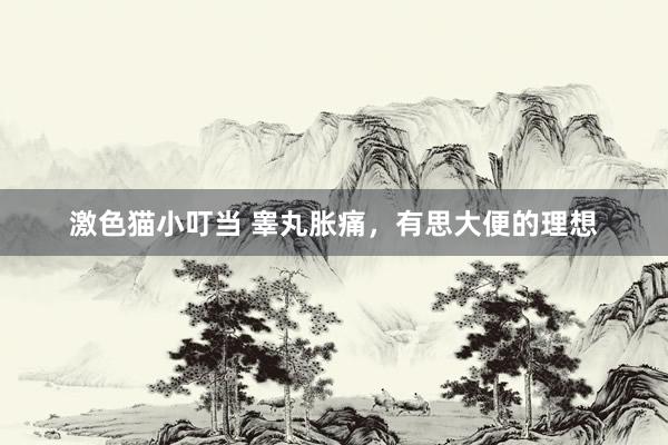 激色猫小叮当 睾丸胀痛,有思大便的理想